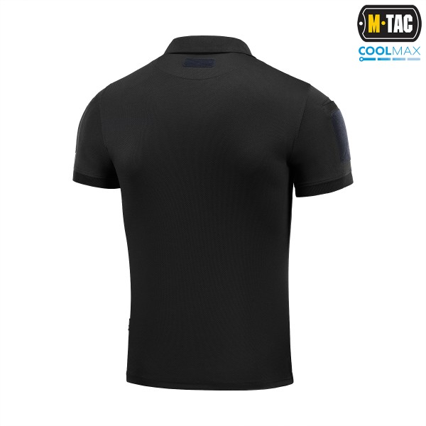 M-Tac поло Elite Tactical Coolmax Black/Dark Navy Blue - 80010215-XS