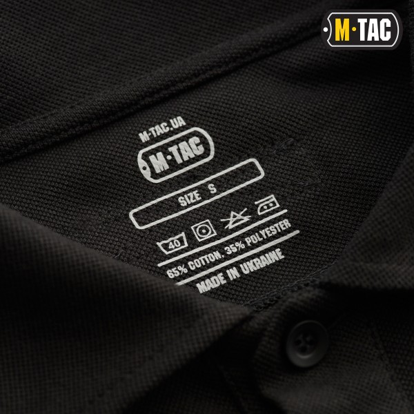 M-Tac поло тактическое длинный рукав 65/35 Black - 80021002 M-Tac поло тактическое длинный рукав 65/35 Black - 80021002
