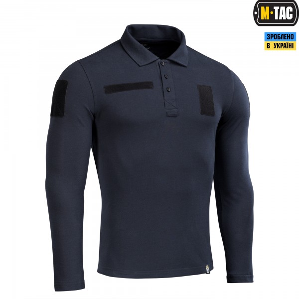 M-Tac поло тактическое длинный рукав 65/35 Dark Navy Blue - 80021015 M-Tac поло тактическое длинный рукав 65/35 Dark Navy Blue - 80021015