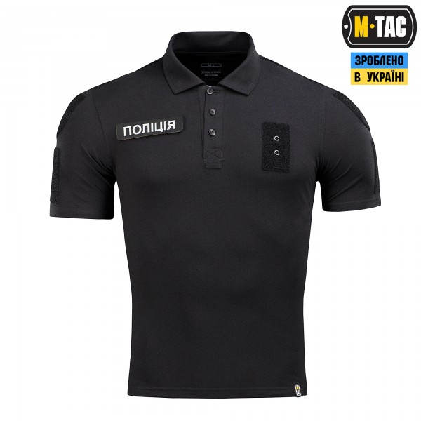 M-Tac поло Полиция со светоотражающей надписью и нашивкой 65/35 Black - 80028002 M-Tac поло Полиция со светоотражающей надписью и нашивкой 65/35 Black - 80028002