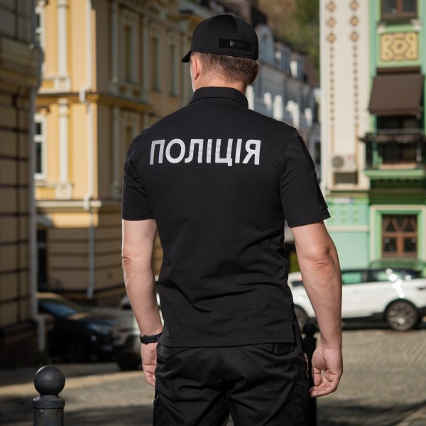 M-Tac поло Полиция со светоотражающей надписью и нашивкой 65/35 Black - 80028002 M-Tac поло Полиция со светоотражающей надписью и нашивкой 65/35 Black - 80028002