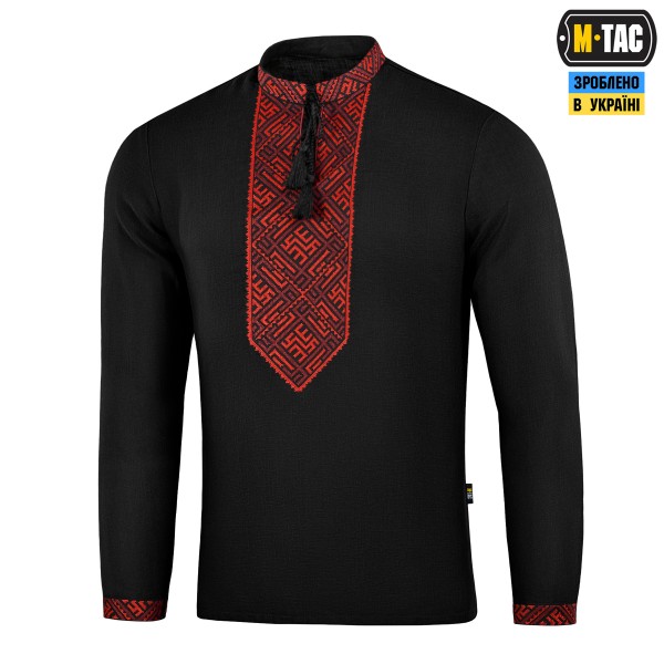 M-Tac вишиванка 100% льон чорний - 80031002