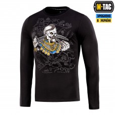 M-Tac футболка Земля Козаків длинный рукав Black