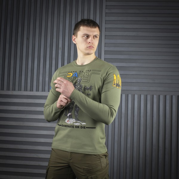 M-Tac футболка UA Side длинный рукав Light Olive - 80043038