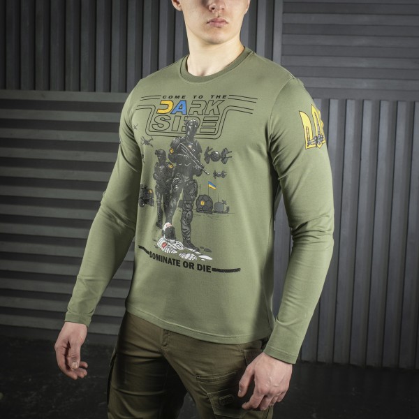 M-Tac футболка UA Side длинный рукав Light Olive - 80043038