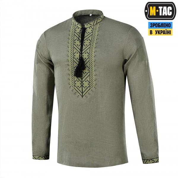 M-Tac вишиванка тактична 100% льон олива - 80044001