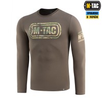 M-Tac футболка Logo длинный рукав Dark Olive