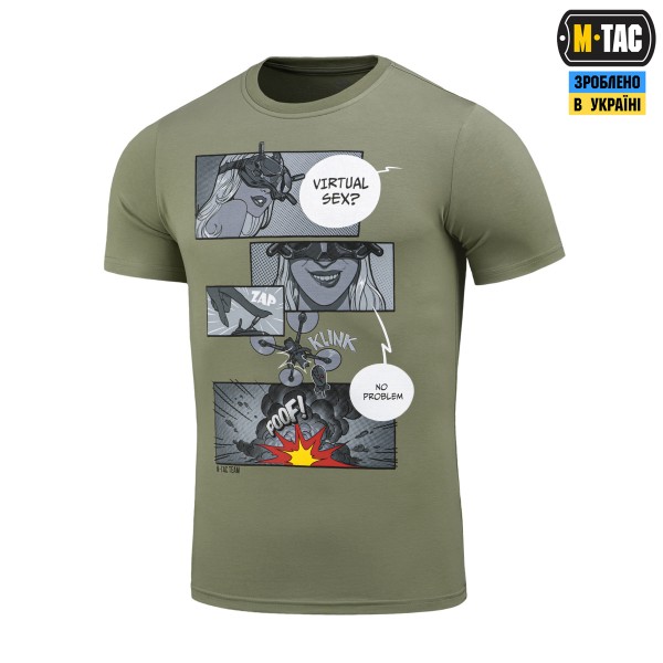 M-Tac футболка Comics Drone Girl Light Olive - 80074038-S
