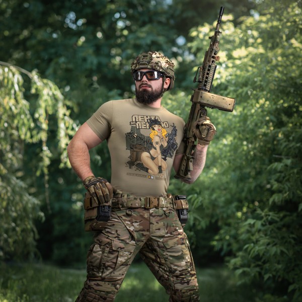 M-Tac футболка Лента за лентою Tan - 80077003-XS M-Tac футболка Лента за лентою Tan - 80077003-XS