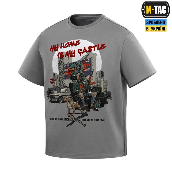 M-Tac футболка My Home is my Castle Light Grey - 80117011