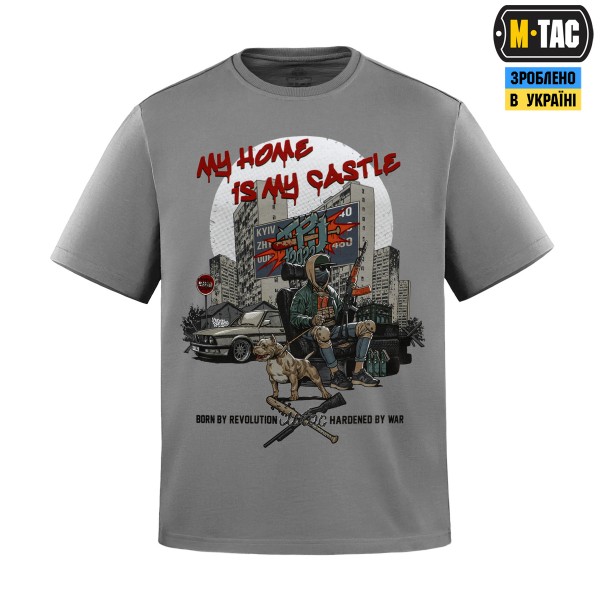 M-Tac футболка My Home is my Castle Light Grey - 80117011 M-Tac футболка My Home is my Castle Light Grey - 80117011
