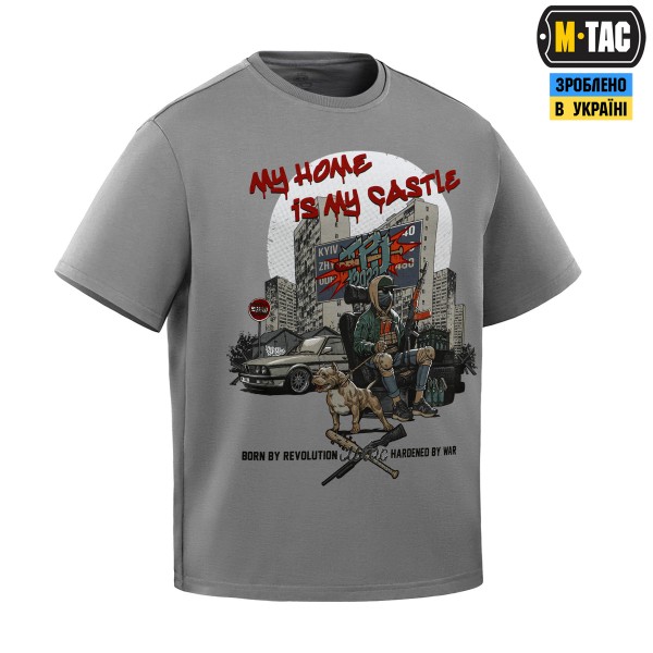 M-Tac футболка My Home is my Castle Light Grey - 80117011 M-Tac футболка My Home is my Castle Light Grey - 80117011