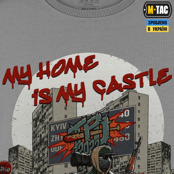 M-Tac футболка My Home is my Castle Light Grey - 80117011 M-Tac футболка My Home is my Castle Light Grey - 80117011
