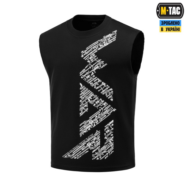 M-Tac футболка безрукавка WAR Cotton Hard Black - 80155002-M