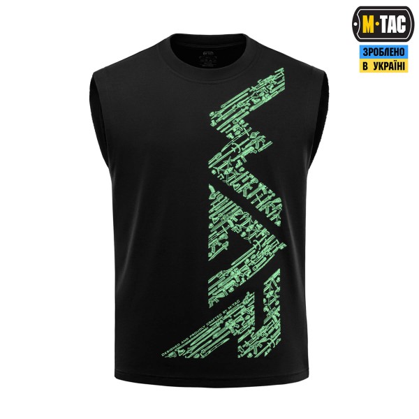 M-Tac футболка безрукавка WAR Cotton Hard Black/Mint - 80155201-M M-Tac футболка безрукавка WAR Cotton Hard Black/Mint - 80155201-M