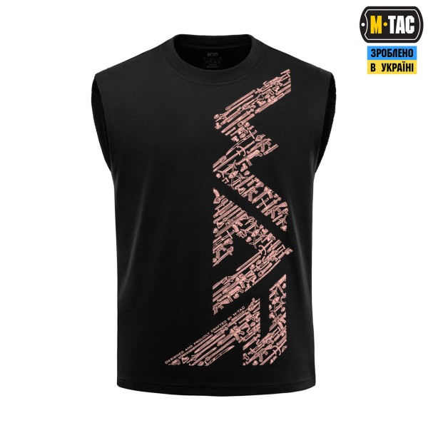 M-Tac футболка безрукавка WAR Cotton Hard Black/Ash Rose - 80155271-S M-Tac футболка безрукавка WAR Cotton Hard Black/Ash Rose - 80155271-S