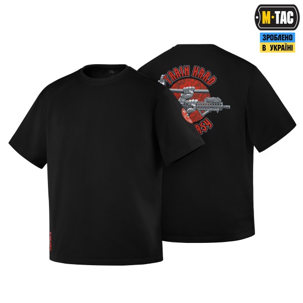 M-Tac футболка Train Hard Oversized Cotton Hard Black - 80162002-L
