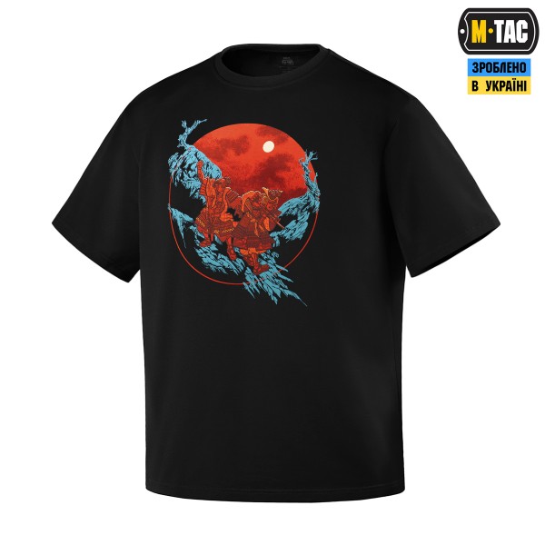 M-Tac футболка Two Samurai Oversize Cotton Hard Black - 80163002-XS