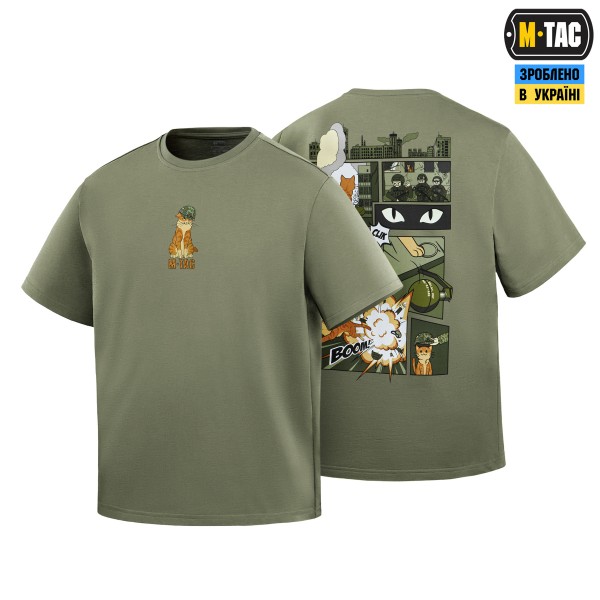 M-Tac футболка Orange Cat Cotton Hard Light Olive - 80165038-S