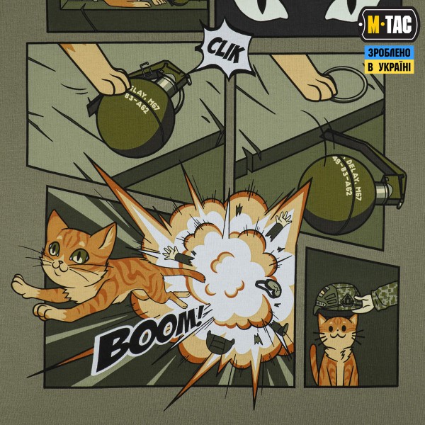 M-Tac футболка Orange Cat Cotton Hard Light Olive - 80165038-S M-Tac футболка Orange Cat Cotton Hard Light Olive - 80165038-S