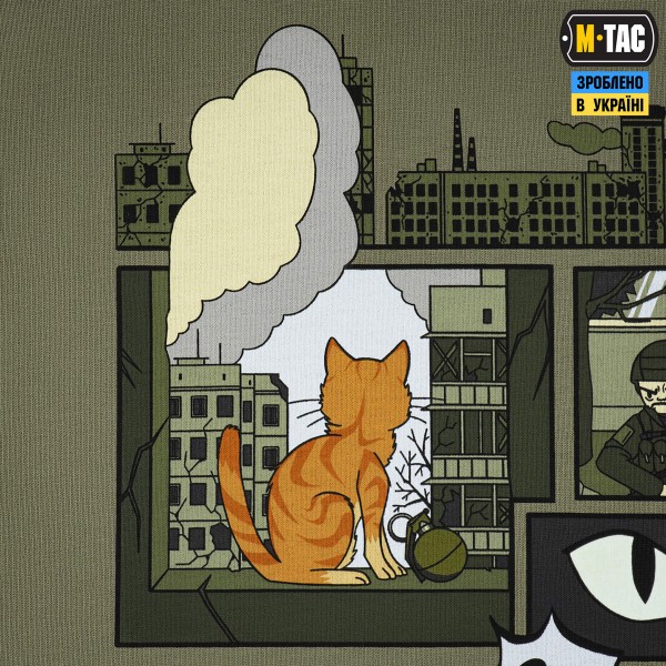 M-Tac футболка Orange Cat Cotton Hard Light Olive - 80165038-S M-Tac футболка Orange Cat Cotton Hard Light Olive - 80165038-S