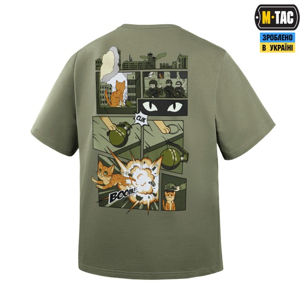 M-Tac футболка Orange Cat Cotton Hard Light Olive - 80165038-S M-Tac футболка Orange Cat Cotton Hard Light Olive - 80165038-S