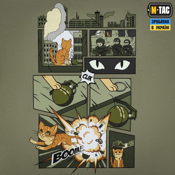 M-Tac футболка Orange Cat Cotton Hard Light Olive - 80165038-S M-Tac футболка Orange Cat Cotton Hard Light Olive - 80165038-S