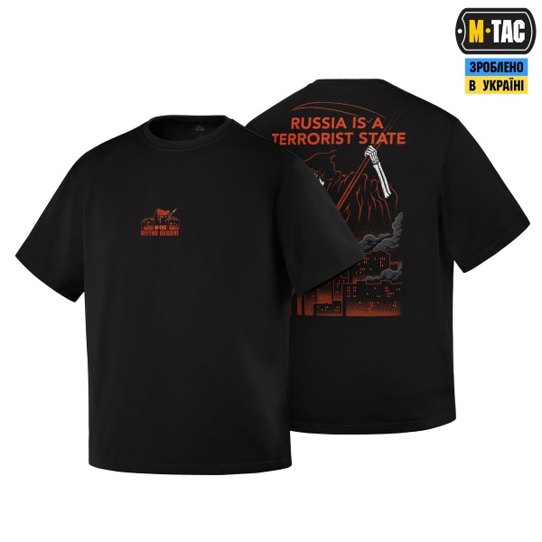 M-Tac футболка russia is a terrorist state Oversize Cotton Hard Black - 80166002-S