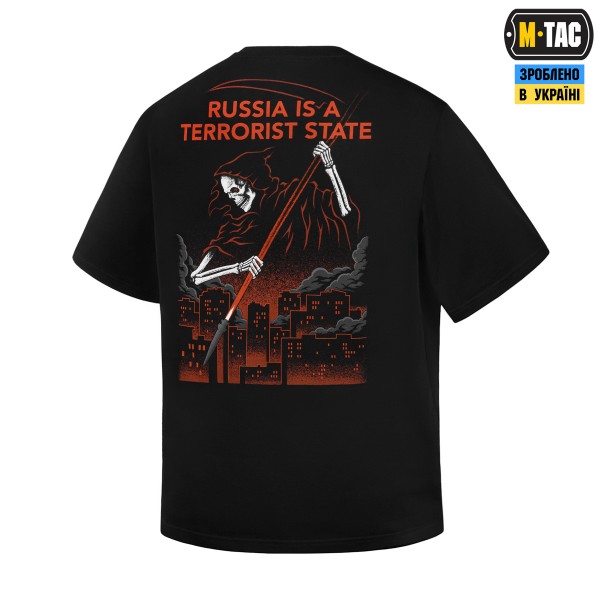M-Tac футболка russia is a terrorist state Oversize Cotton Hard Black - 80166002-S