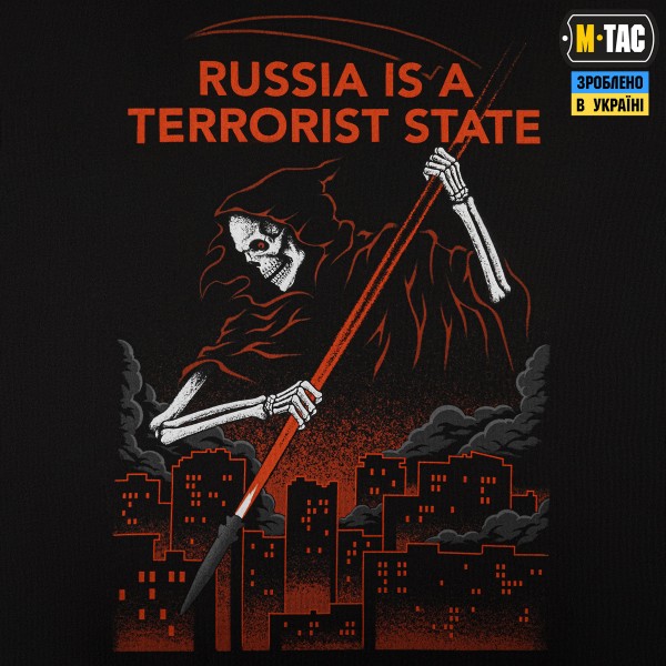 M-Tac футболка russia is a terrorist state Oversize Cotton Hard Black - 80166002-S