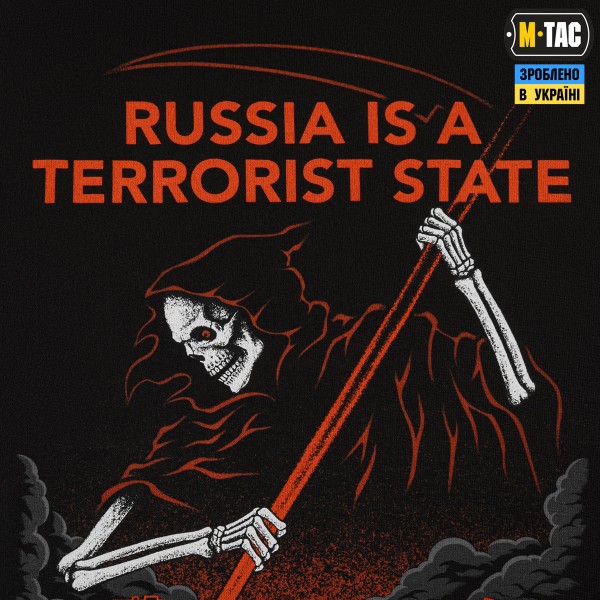 M-Tac футболка russia is a terrorist state Oversize Cotton Hard Black - 80166002-S