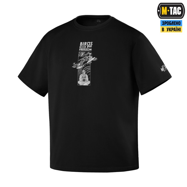 M-Tac футболка Birds of freedom Cotton Hard Black - 80167002-S