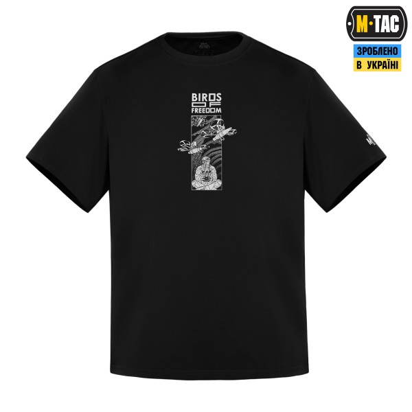 M-Tac футболка Birds of freedom Cotton Hard Black - 80167002-S