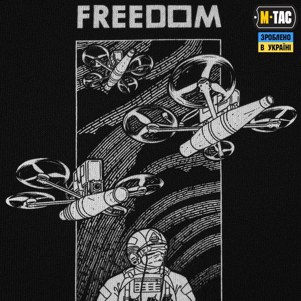 M-Tac футболка Birds of freedom Cotton Hard Black - 80167002-S