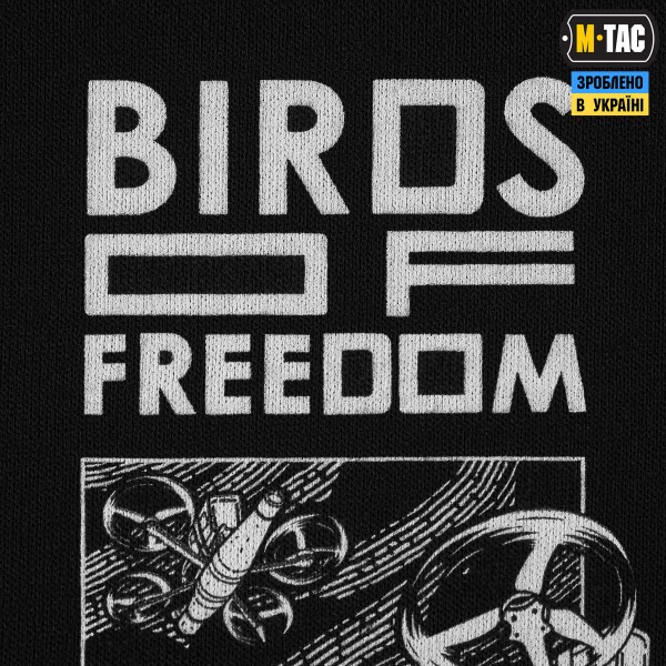 M-Tac футболка Birds of freedom Cotton Hard Black - 80167002-S