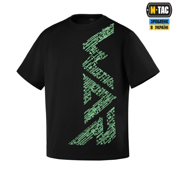 M-Tac футболка WAR Cotton Hard Black/Mint - 80205201-XS