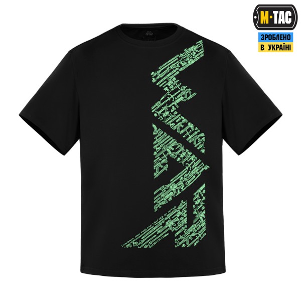 M-Tac футболка WAR Cotton Hard Black/Mint - 80205201-XS