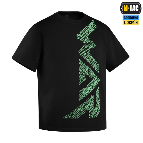 M-Tac футболка WAR Cotton Hard Black/Mint - 80205201-XS