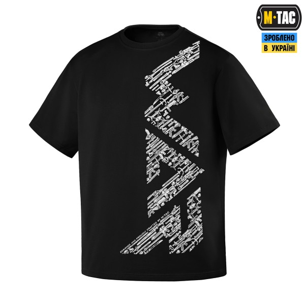 M-Tac футболка WAR Cotton Hard Black/White - 80205236-XS