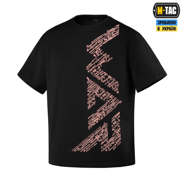 M-Tac футболка WAR Cotton Hard Black/Ash Rose - 80205271-XS