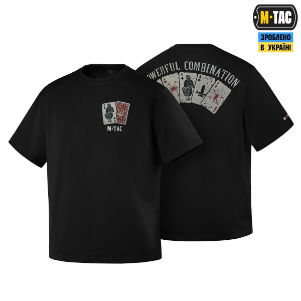 M-Tac футболка Powerful Combination Cotton Hard Black - 80211002-L