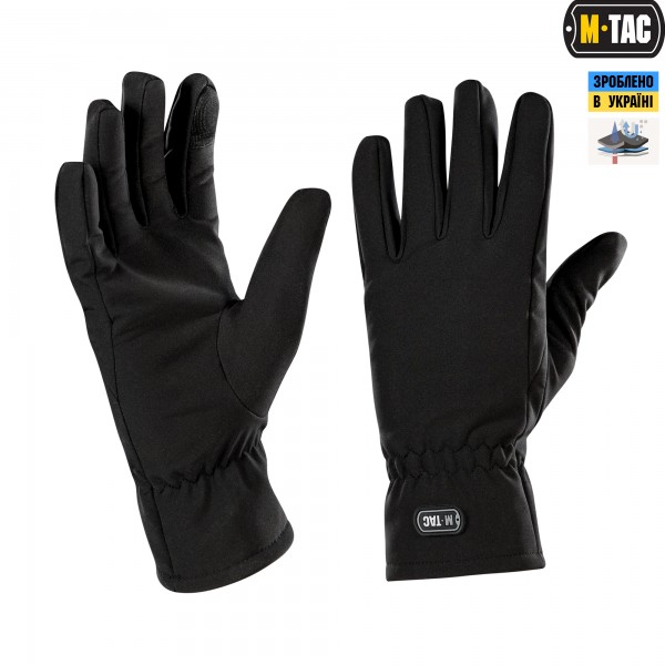 M-Tac перчатки демисезонные Soft Shell Black - 90010002