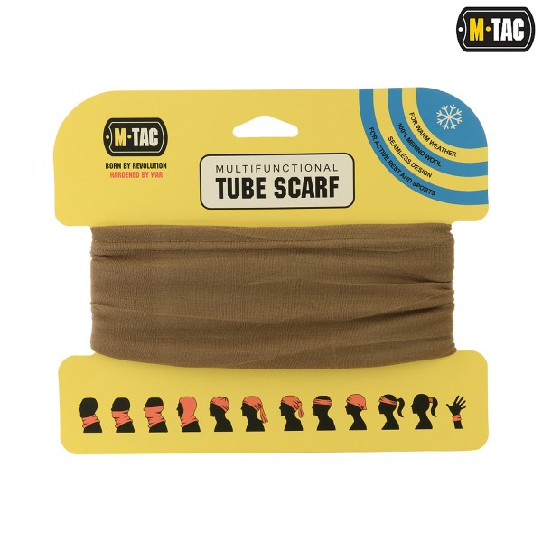 M-Tac шарф-труба Merino Wool Coyote - HLI-MWB-CO M-Tac шарф-труба Merino Wool Coyote - HLI-MWB-CO