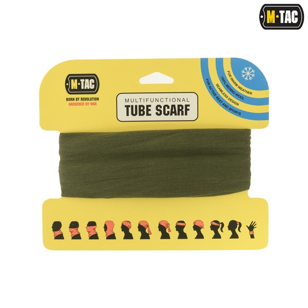 M-Tac шарф-труба Merino Wool Olive - HLI-MWB-OD M-Tac шарф-труба Merino Wool Olive - HLI-MWB-OD
