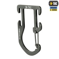M-Tac карабін алюмінівий на спорядження Dark Grey