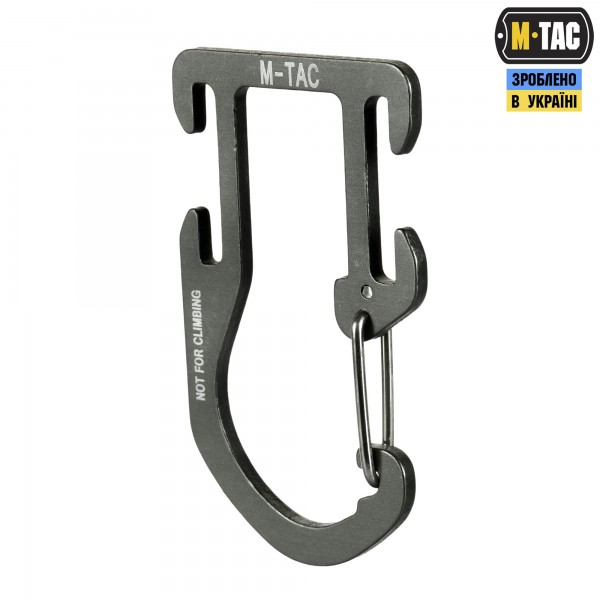 M-Tac карабин алюминиевый на снаряжение Dark Grey - L0070