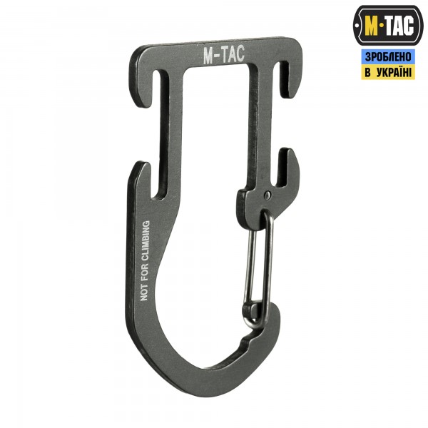 M-Tac карабин алюминиевый на снаряжение Dark Grey - L0070