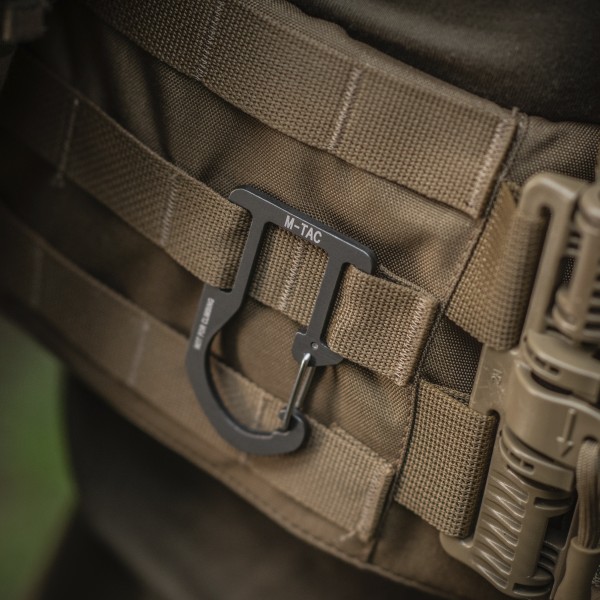 M-Tac карабин алюминиевый на снаряжение Dark Grey - L0070