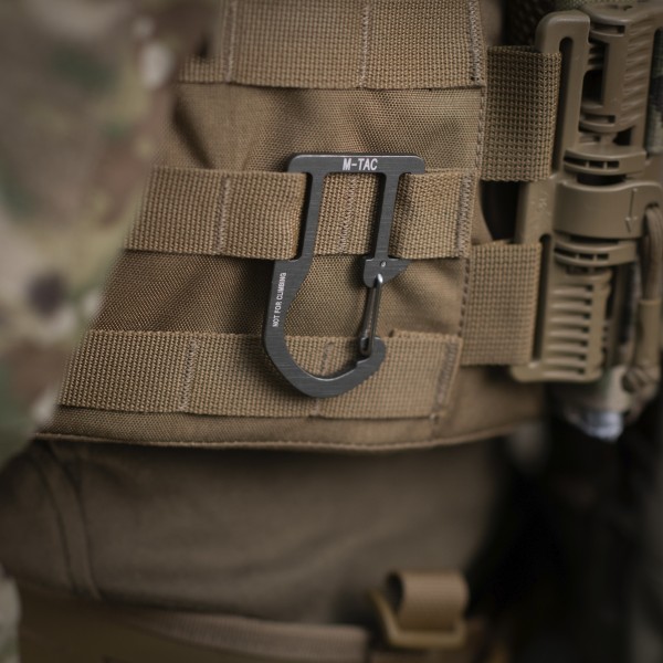 M-Tac карабин алюминиевый на снаряжение Dark Grey - L0070