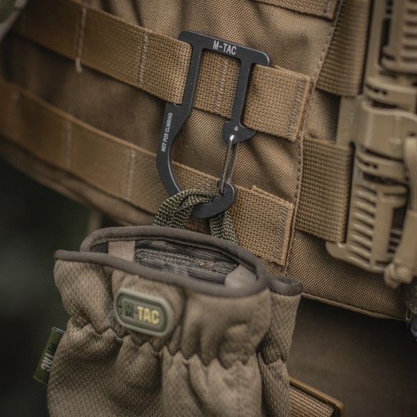 M-Tac карабин алюминиевый на снаряжение Dark Grey - L0070